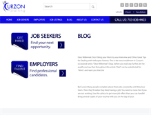 Tablet Screenshot of curzonstaffing.com